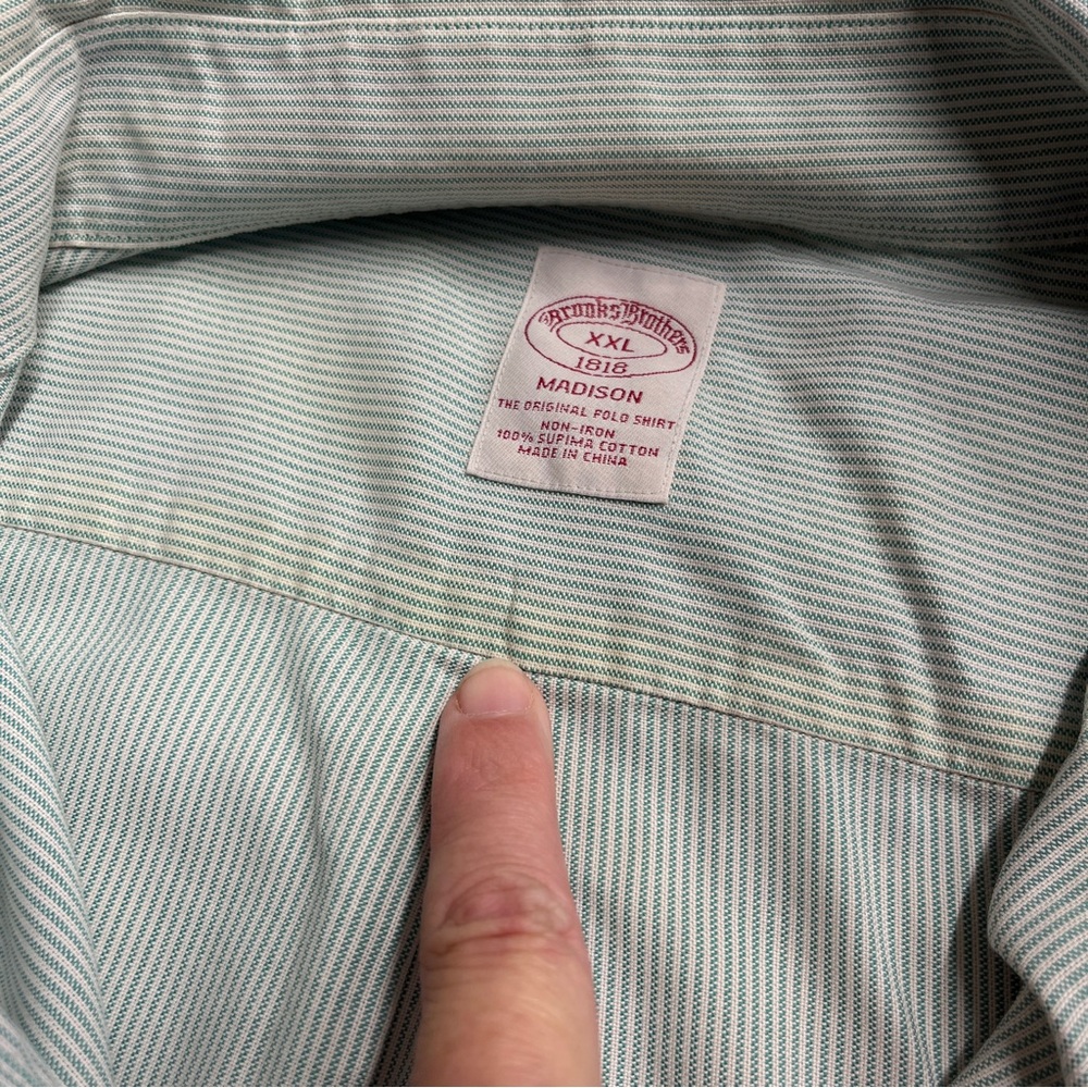 Flawed Brooks Brothers Madison long sleeve button down XXL 100% supima cotton - Picture 5 of 16